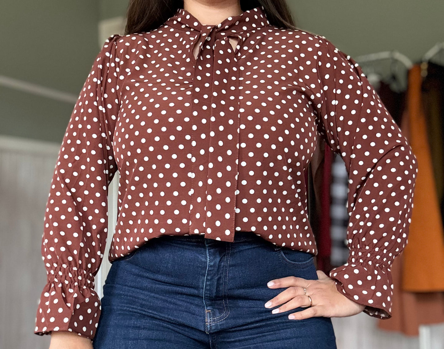 BLUSA LAZO POLKA